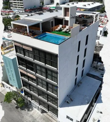 Modern 1-Bedroom Apartment with Rooftop Pool in Playa del Carmen