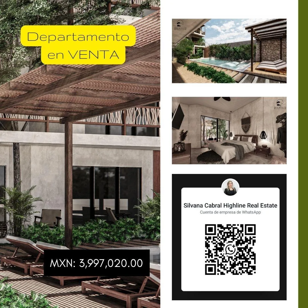 2-Bedroom Apartment with Spacious Terrace and Pool in Tulum