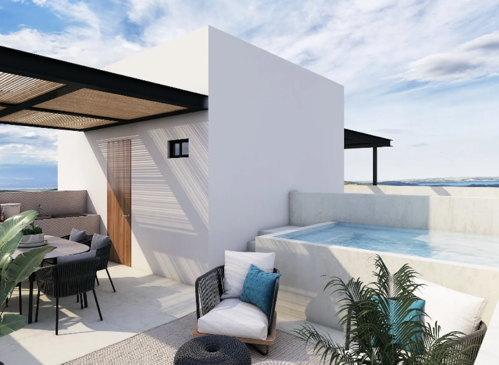 3-Bedroom House in Playa del Carmen with Rooftop and Community Amenities