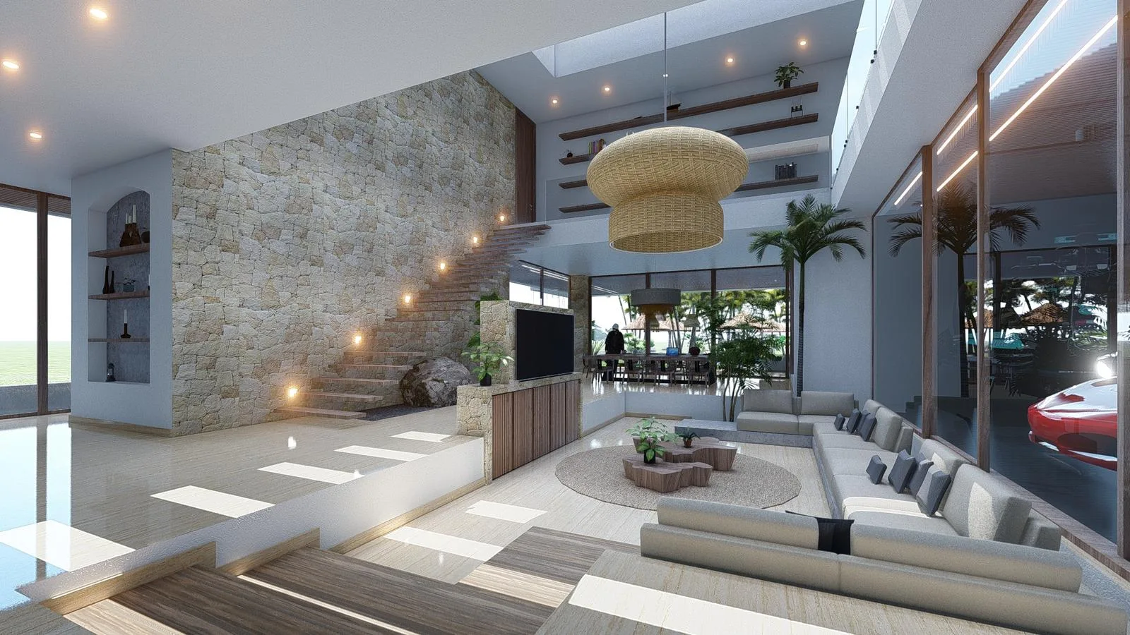 Grand Villa on 2, 475 sqm Lot with Private Theater and Pool in Cancún Country Club