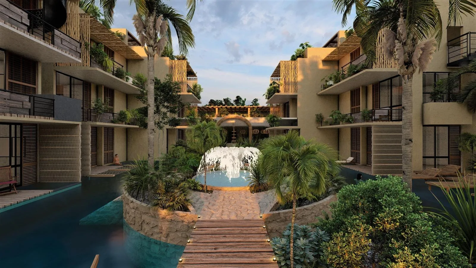 Two-Bedroom PH with Private Rooftop Pool and Garden in Tulum