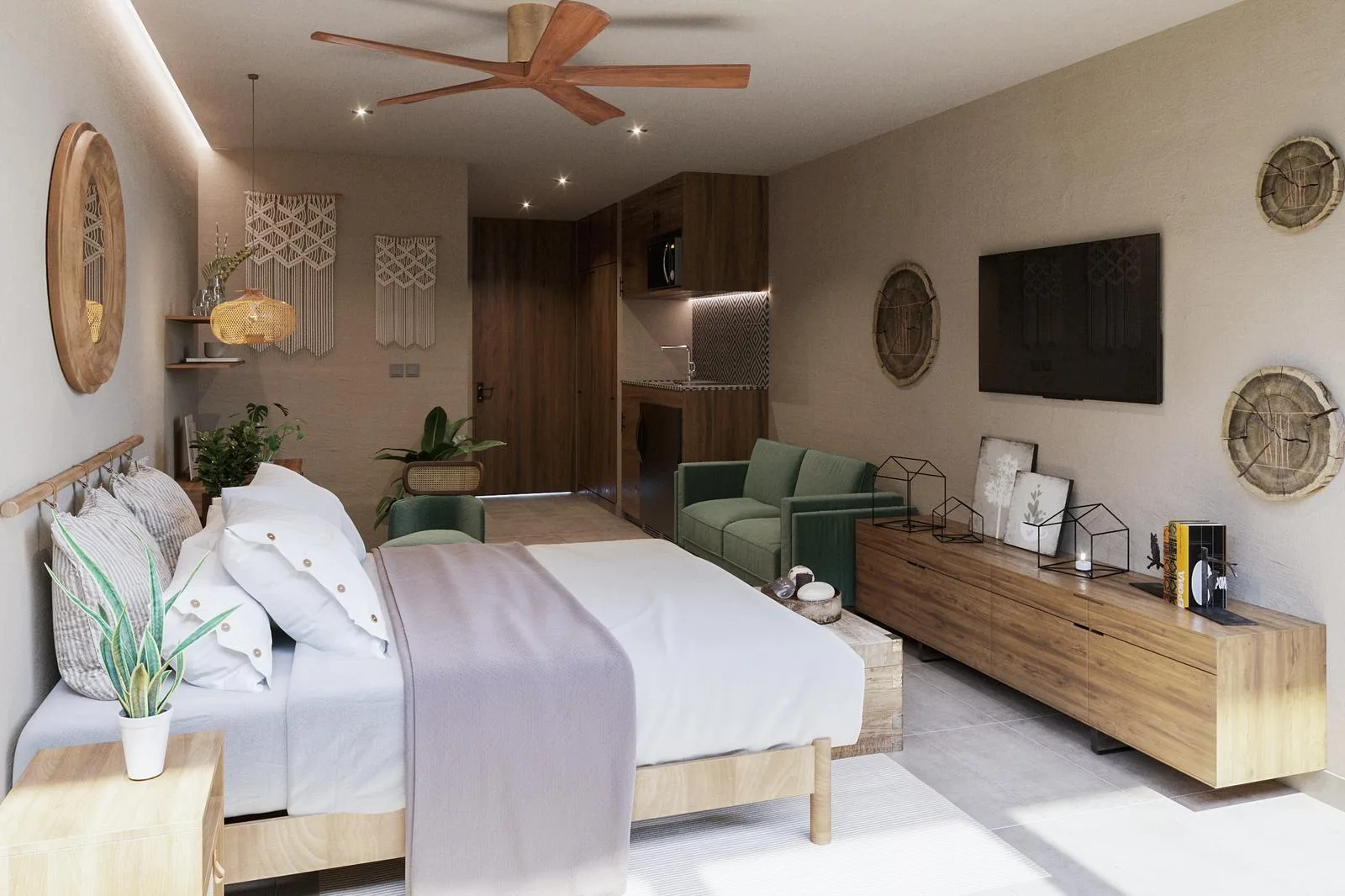 36 sq m Studio in Tulum with Rooftop Pools, Restaurant, and 24/7 Security