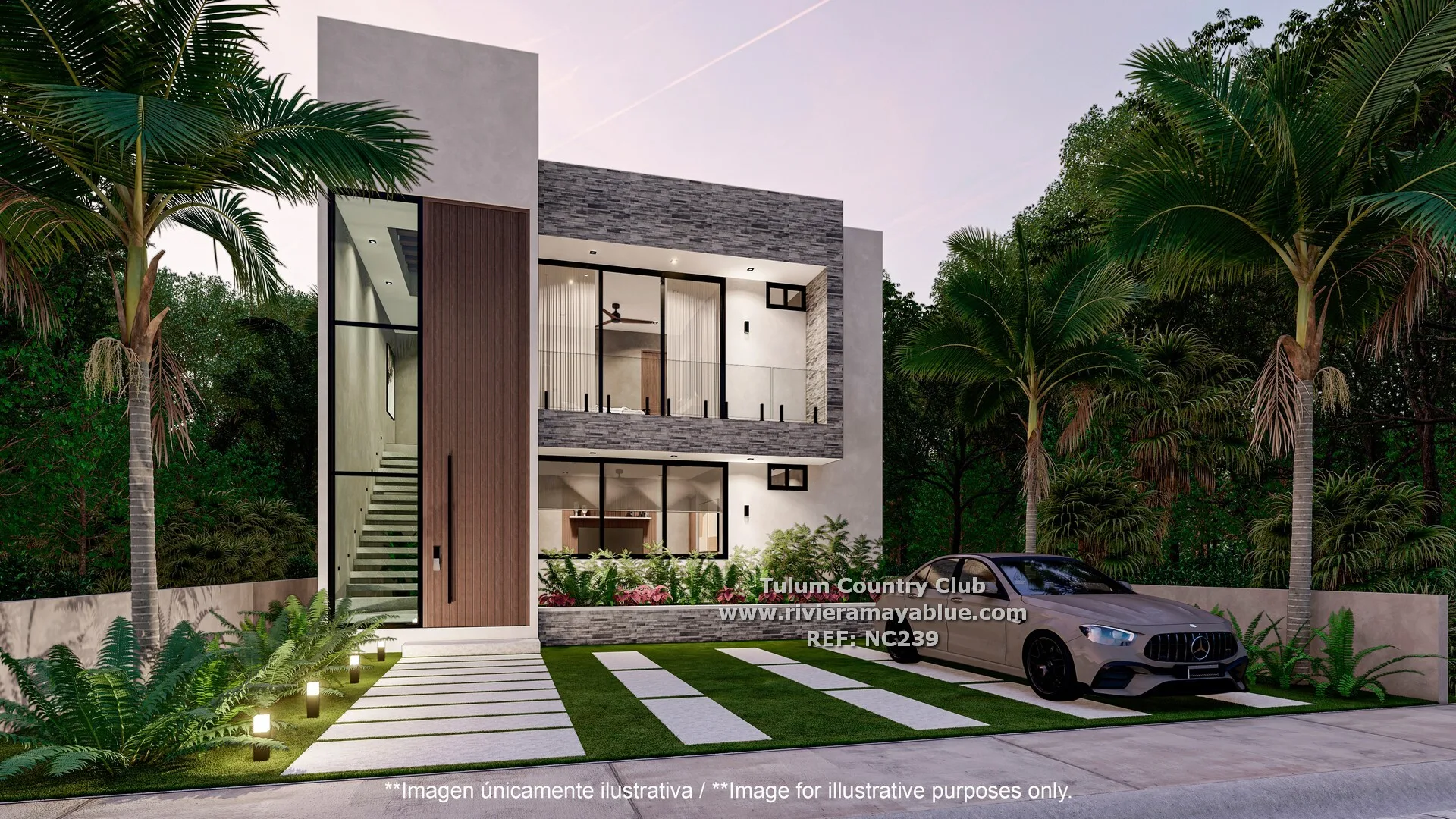 Villa with 3 Bedrooms, Private Pool, and Modern Kitchen in Bahia Principe Tulum Country Club