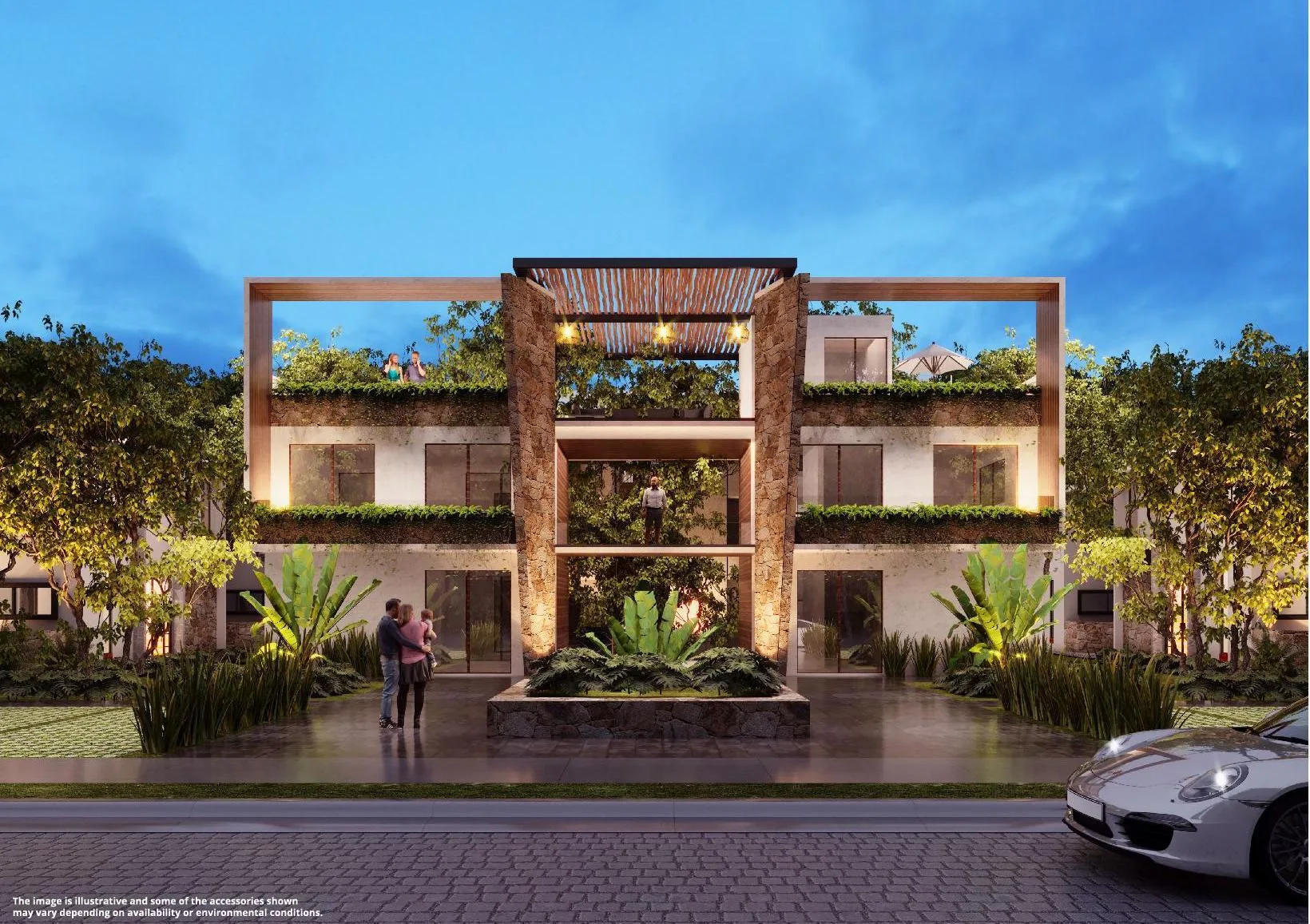 Three-Bedroom Villa with Private Pool and Jacuzzi in Tulum Country Club, Akumal