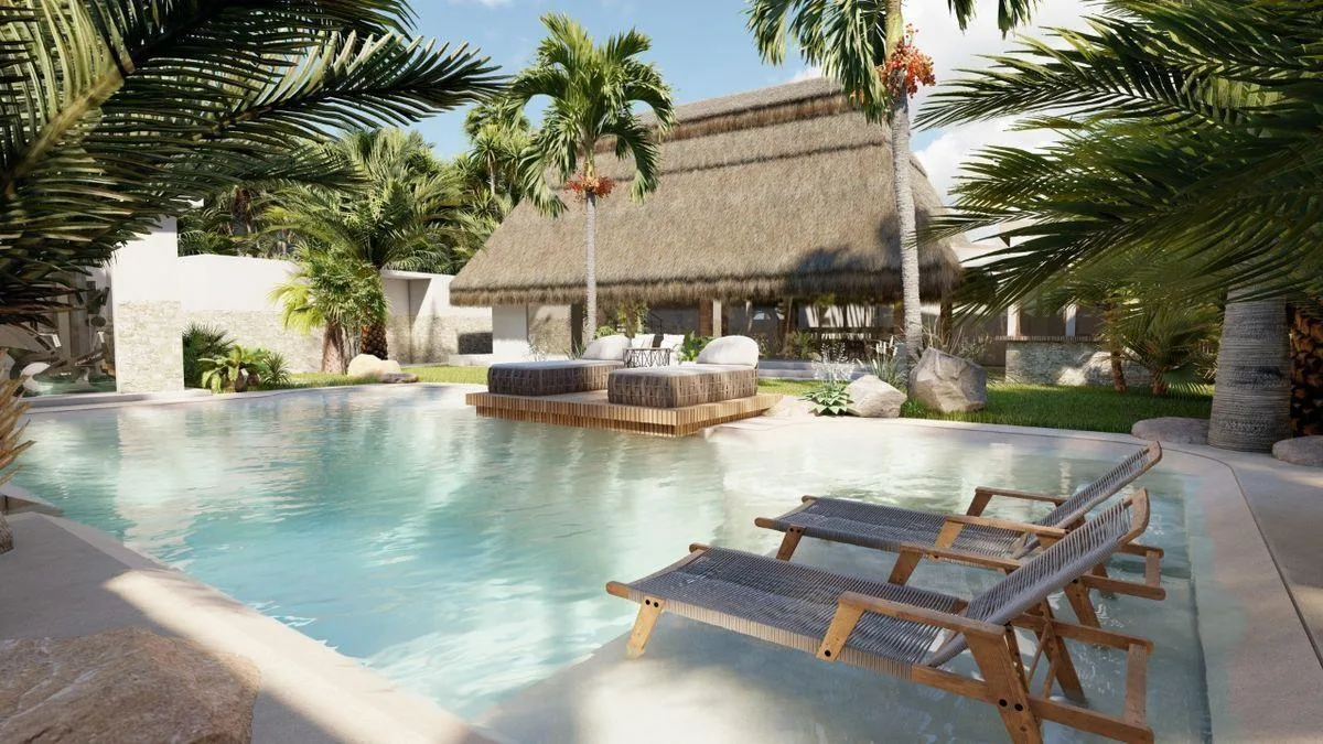 4-Bedroom Residence with Outdoor Showers and Private Community Amenities near Yalku Lagoon