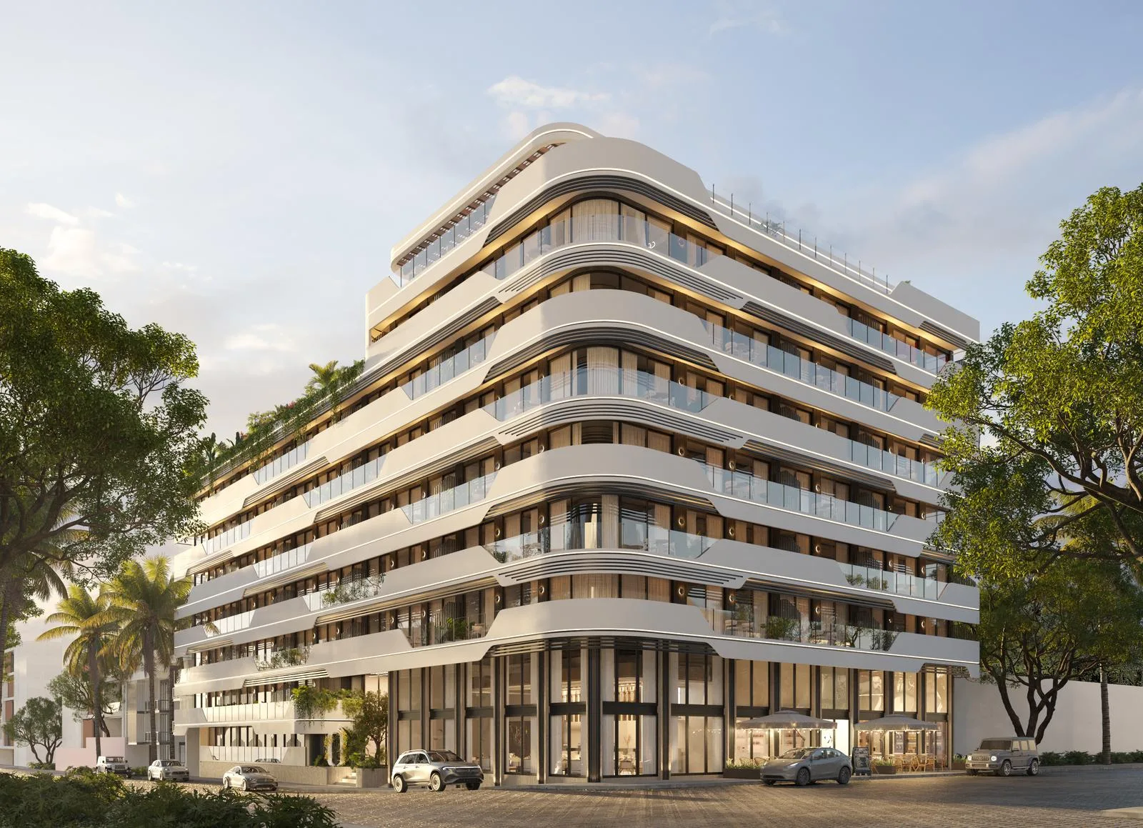 Luxury Residential Development in Playa del Carmen with Rooftop Amenities and Caribbean Sea Proximity