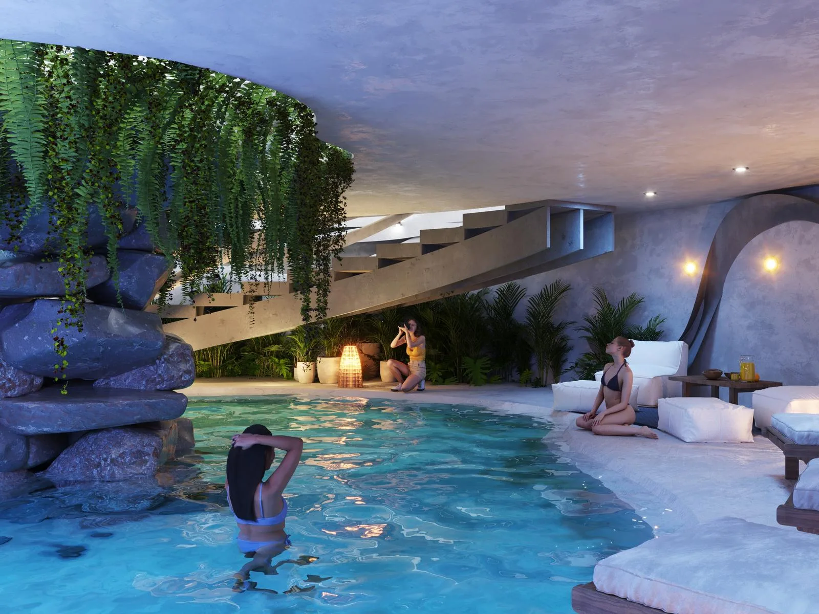 Biophilic Residential Project Featuring Artificial Cenote and Rooftop Pool in Tulum's Region 8