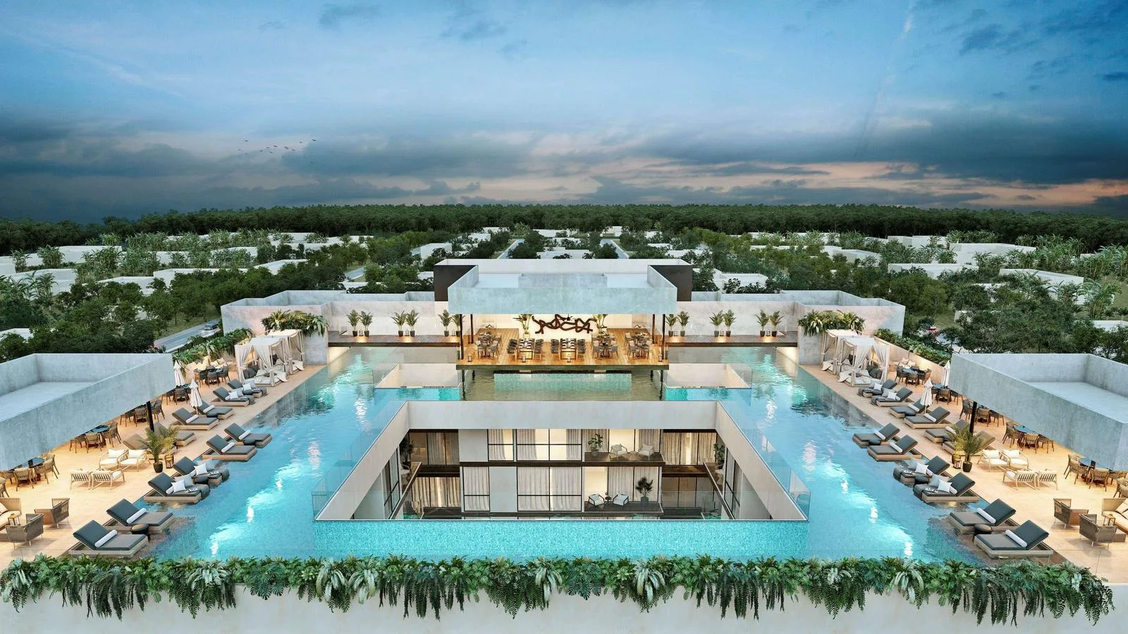 Luxury Residential Project in Playa del Carmen's Golden Zone with Infinity Pool and Premium Amenities