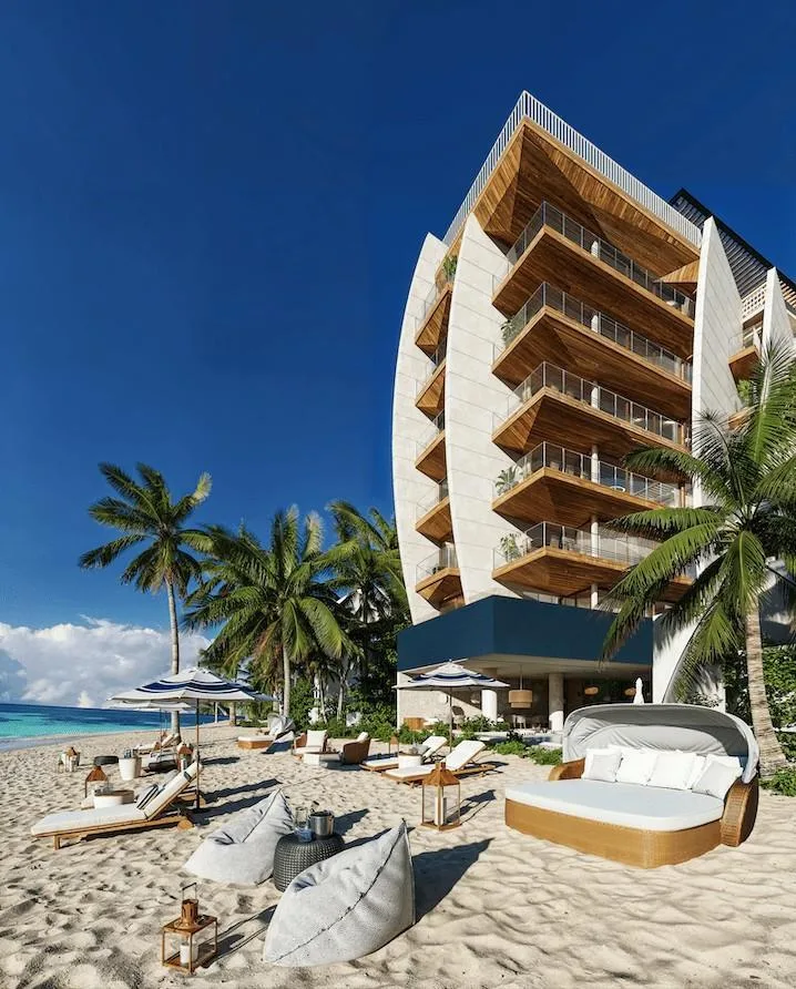 Luxury Beachfront Apartment with Avant-Garde Design and Resort Amenities in Playa del Carmen