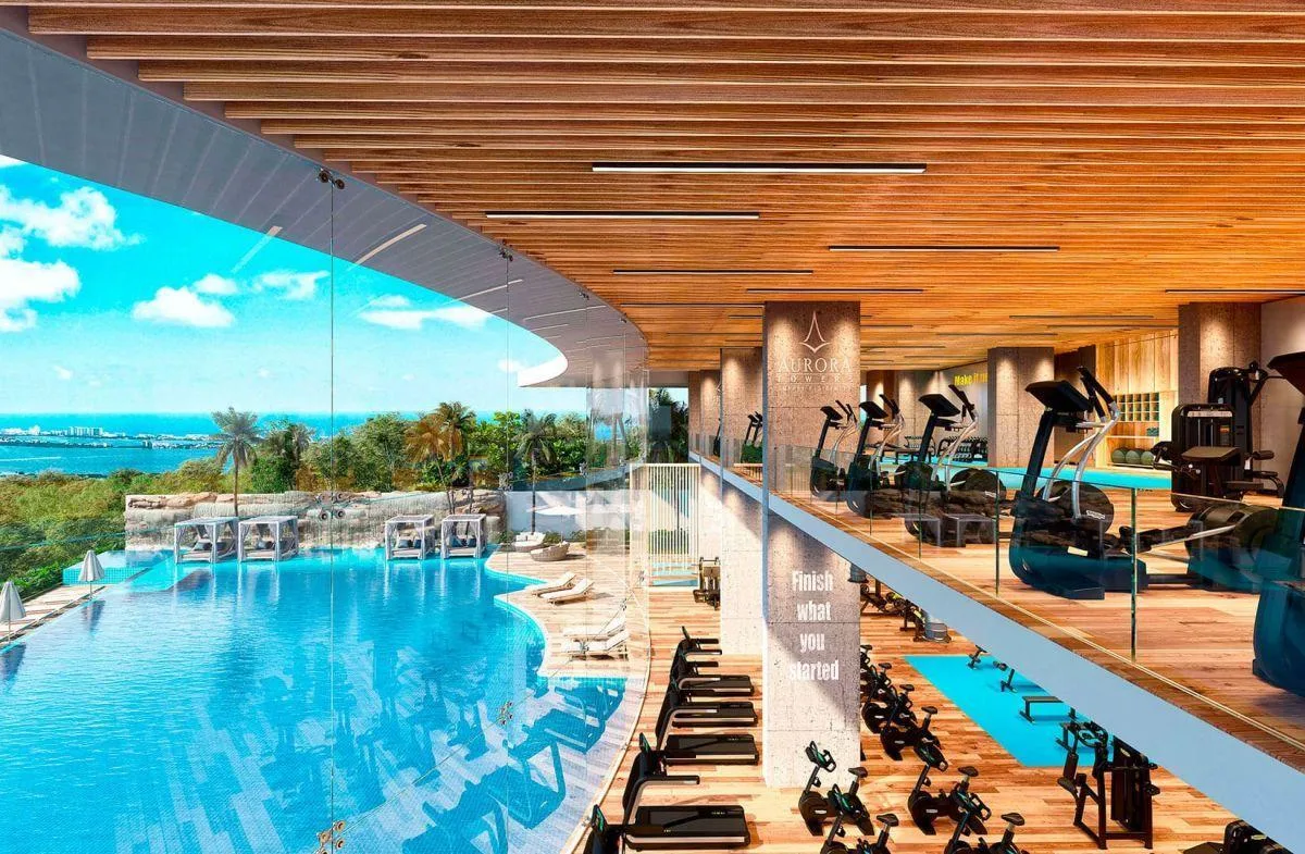 Modern 2-Bedroom Apartment with Panoramic Lagoon View in Cancun