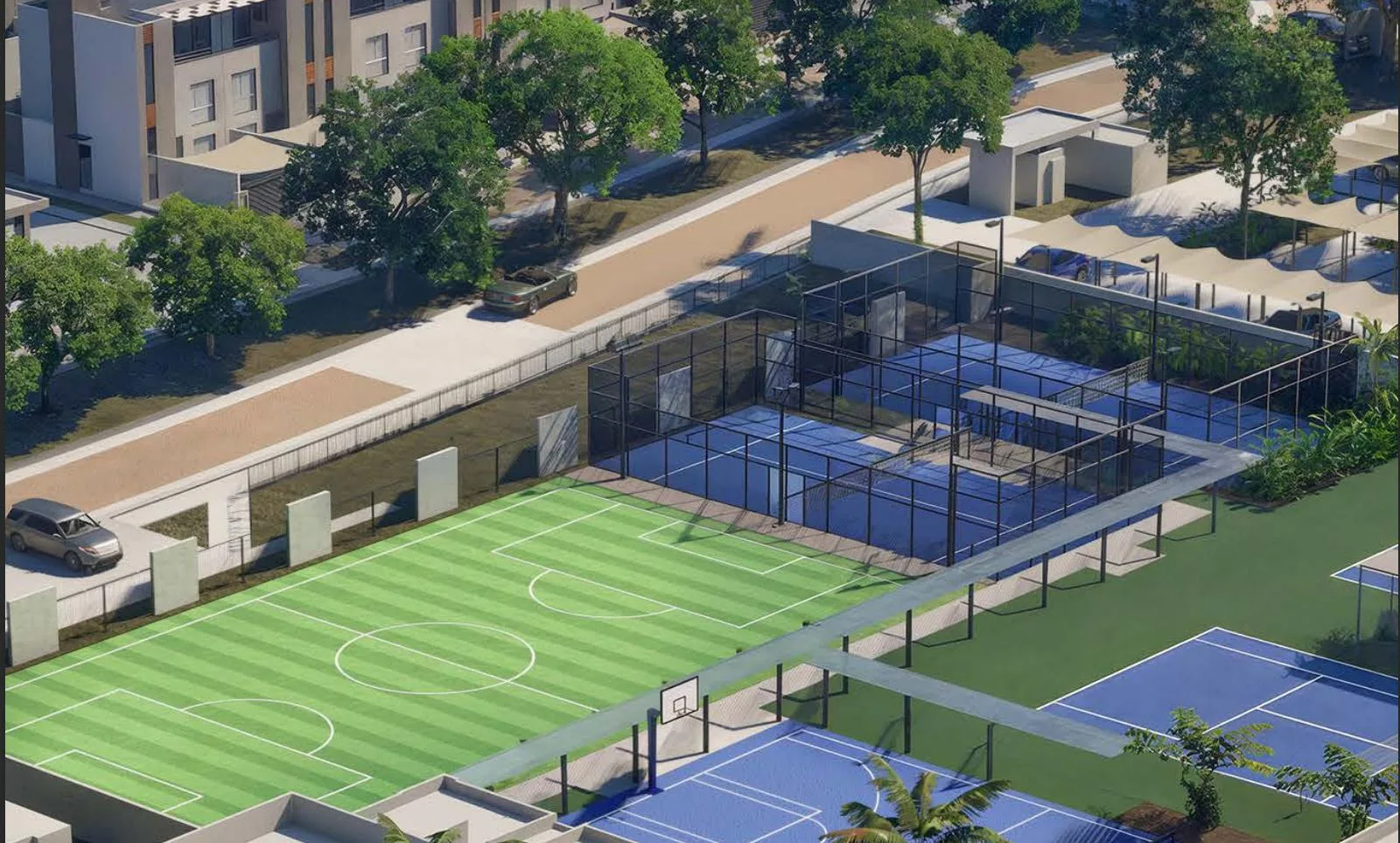 Pre-Sale 3-Bedroom, 3-Story House with Double-Height Living and Community Amenities in Playa del Carmen