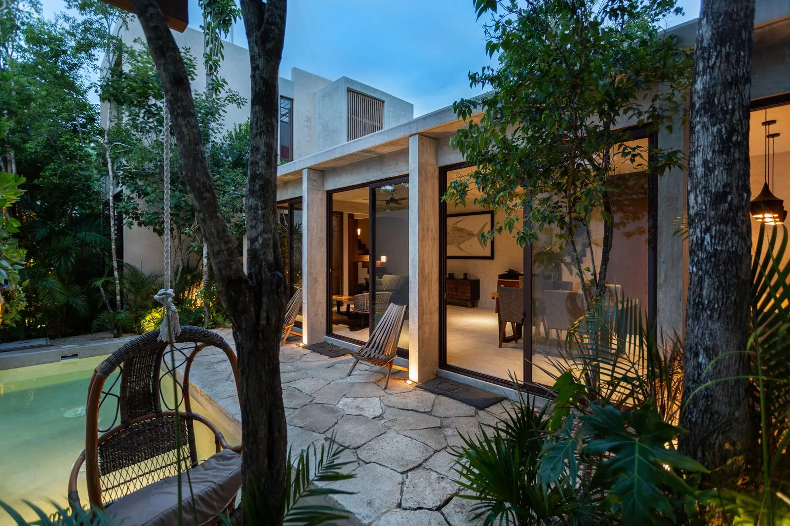 Modern 2-Bedroom Residence with Private Pool and Garden in Tulum