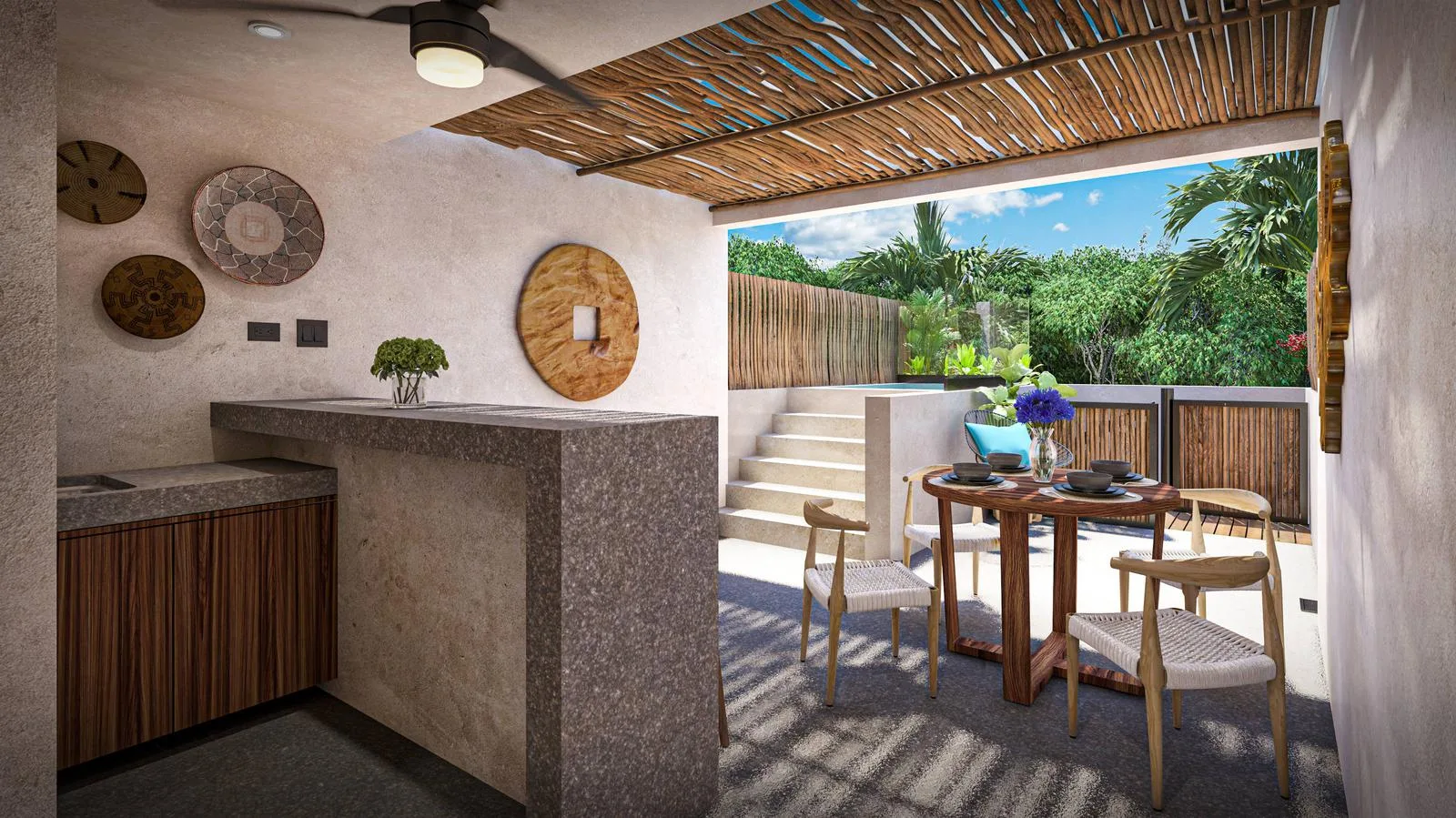 Exclusive 75-Unit Condominium with Native Materials and Pet-Friendly Amenities in Tulum's Region 10