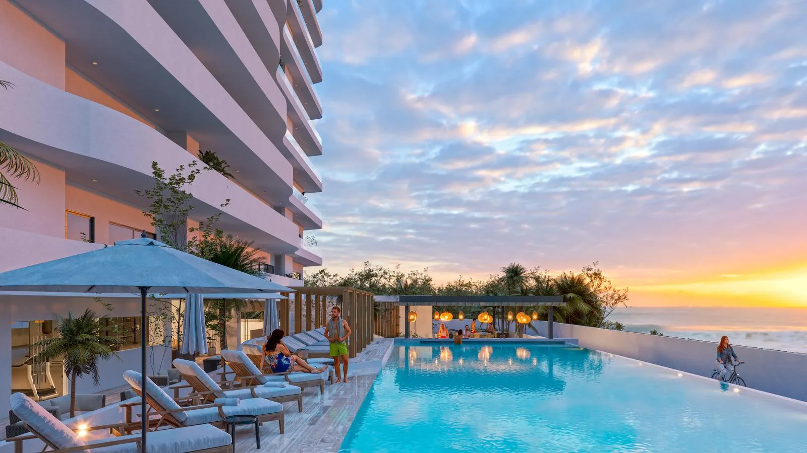 Panoramic Caribbean View Residences with Comprehensive Amenities in Cancun