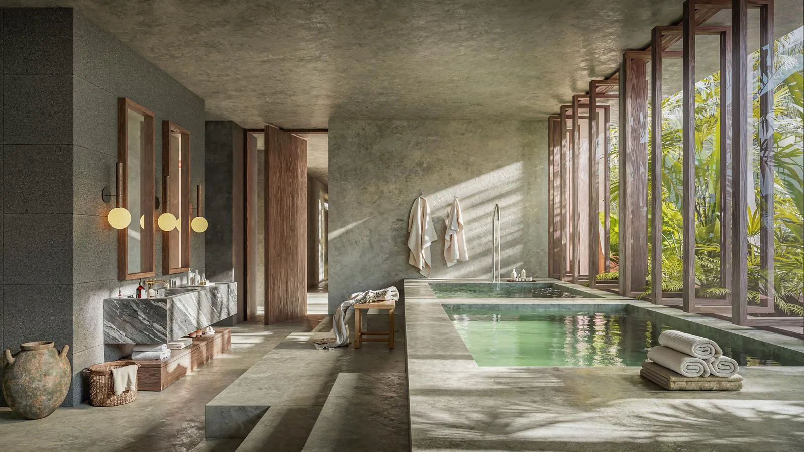 Seven-Level Residential Building with Rooftop Pool and Amenities in Tohoku, Riviera Maya