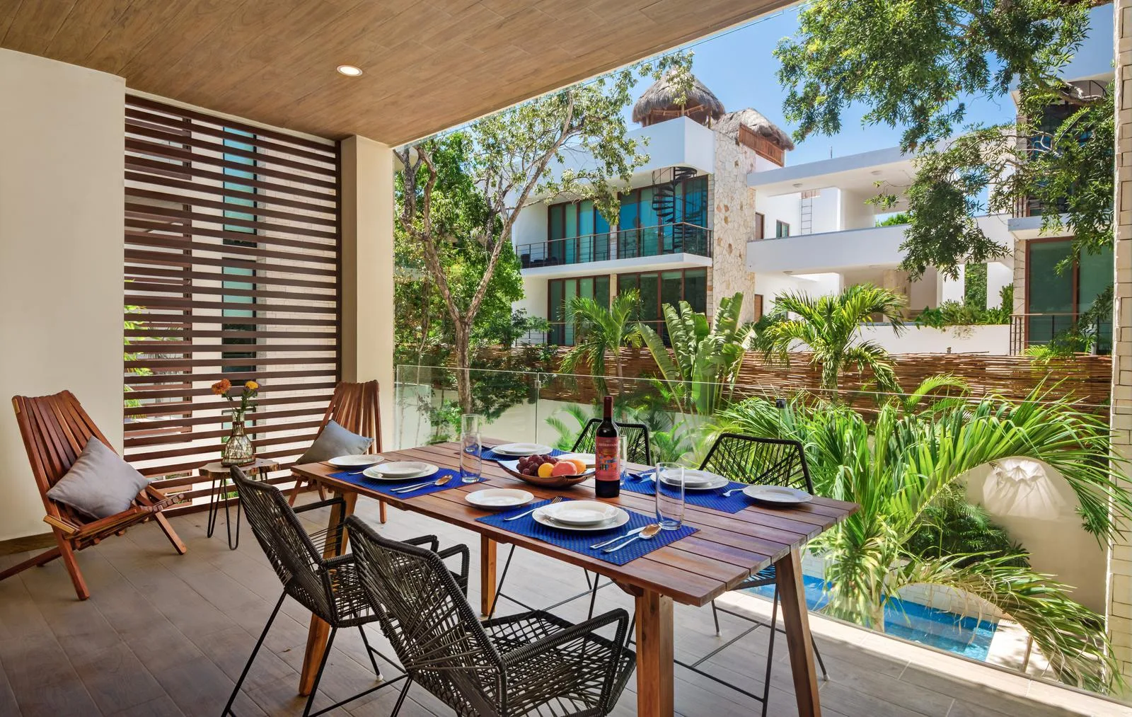 Architectural Tulum Development with Sundeck and Pool