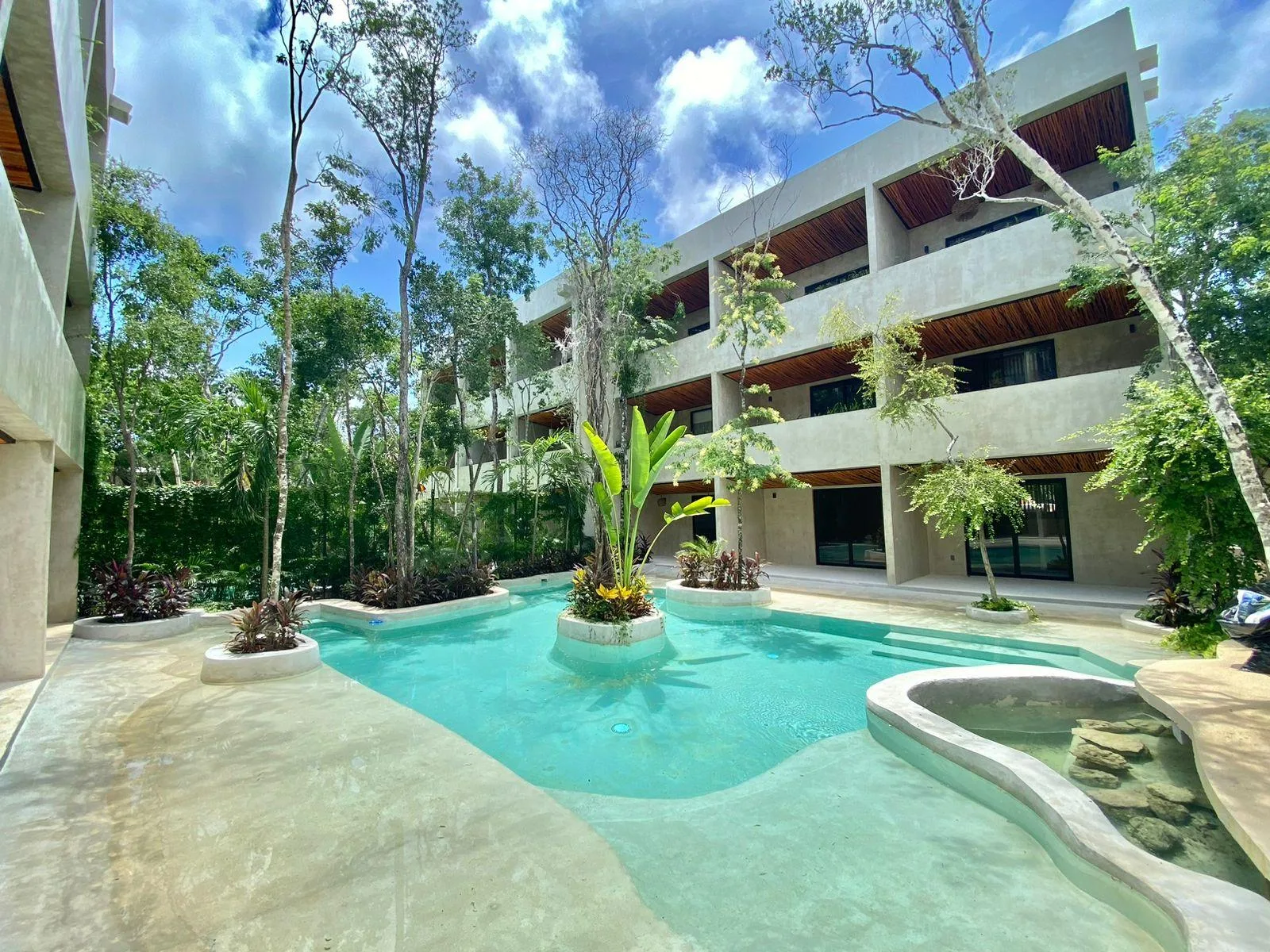 Furnished Apartment with Plunge Pool Terrace in Boutique Tulum Development