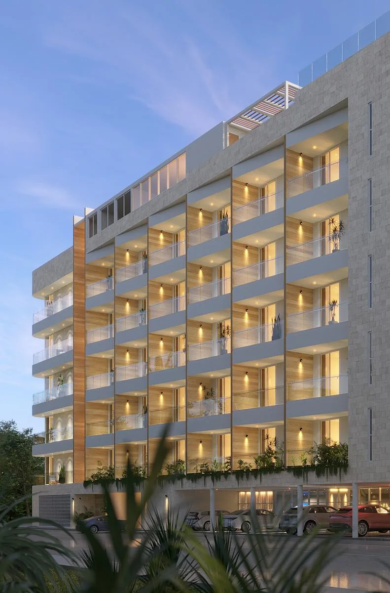 Modern 1-Bedroom Apartment with Private Balcony and Pool in Puerto Morelos